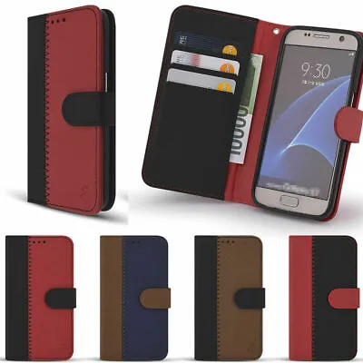 S-Natural Wallet Case For Samsung Galaxy Xcover5 M12 J4+ J6 J7 J2 Pro J5 J3 • $31.76