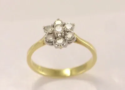 Vintage Women's 0.40ct 585 14Carat Gold Diamond Ring - 50 (15.9mm Ø)* • $746.61