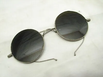 Pair Early Willson Round Rim Ornate Sunglasses Shades Lennon Circular  • $119.99