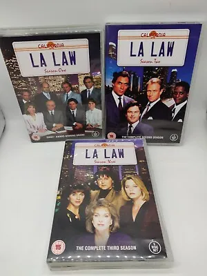 LA LAW SEASON 1 2 3 DVD 5x Disk SET REGION 2  L.A Series One Two & Three PAL • $38.21