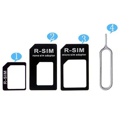 Micro Nano SIM Card To Standard Adapter Adaptor Converter Set For Cell Phone • $1.09