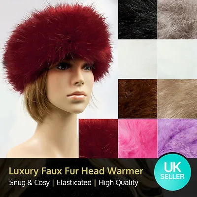 Luxury Faux/Fake Fur Ladies Winter HeadBand HeadWarmer • £7.49
