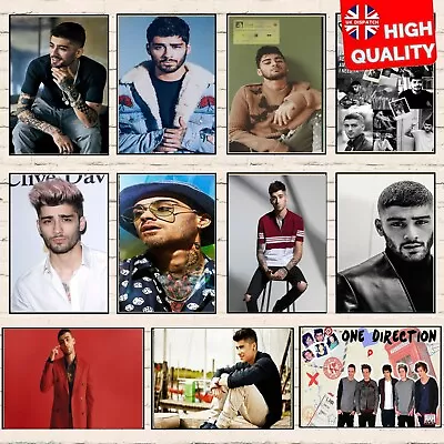 Zayn Malik One Direction Pop R&B Music Best Print Poster Wall Art Picture A4 + • £3.99