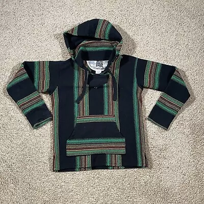 Original Senor Lopez Woven Mexican Baja Hoodie Mexican Surf Pullover Small • $12.99