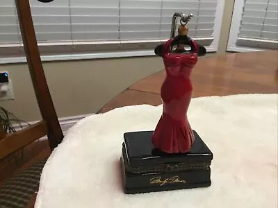 Marilyn Monroe Trinket Box With Hanging RED DRESS  2000 • $25