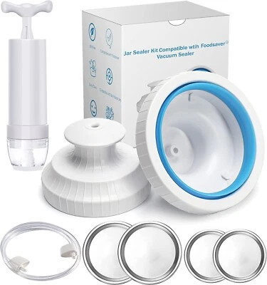 $13.29 • Buy Mason Jar Vacuum Sealer Kit For Foodsaver Food Saver Jar Sealer Attachment Fo...