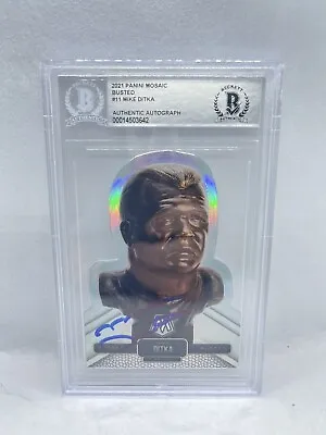 Mike Ditka Signed 2021 Panini Mosaic #11 Busted Case Hit SSP Beckett Auto RARE 3 • $119.99