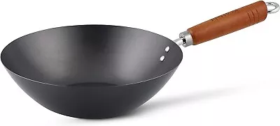 Ken Hom Carbon Steel Wok 27cm Classic Non-Induction • £20.21