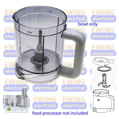 Braun 3202 Food Processor Small Chopper Bowl Part 7322010214 BR67051169 • $35