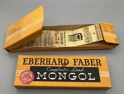 Vintage Box & Insert ONLY - Eberhard Faber Mongol Pencils 480 / 482 No 2 SOFT • $14.97