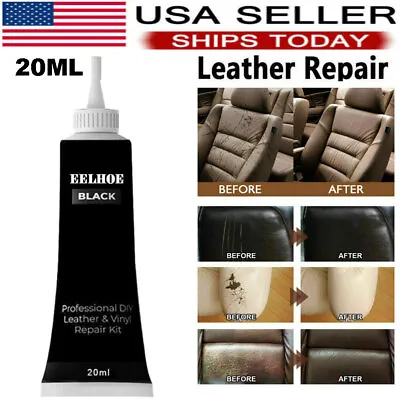 Leather Repair Kit Filler Vinyl DIY Car Seat Patch Sofa Rip Hole Professional US • $6.99