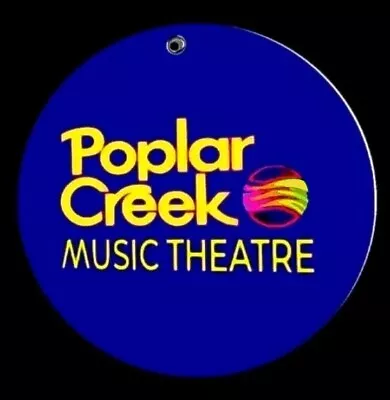Famed  Aged  70's Graphic Look Poplar Creek Concert Venue Metal Decor Sign • $13.80