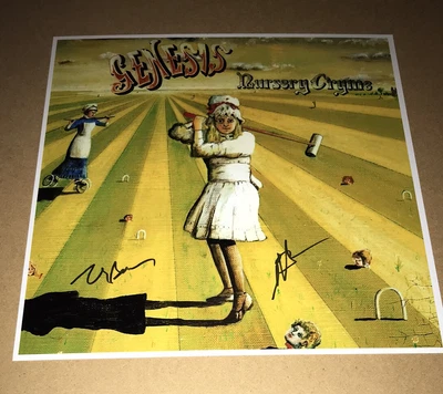 £59.99 • Buy SIGNED GENESIS NURSERY CRYME 12x12 STEVE HACKETT TONY BANKS PHOTO RARE PROOF