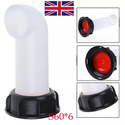 Plastic IBC Tank Spout Outlet Tap Fitting Water Oil Fuel Pour Diesel Nozzle UK • £5.05