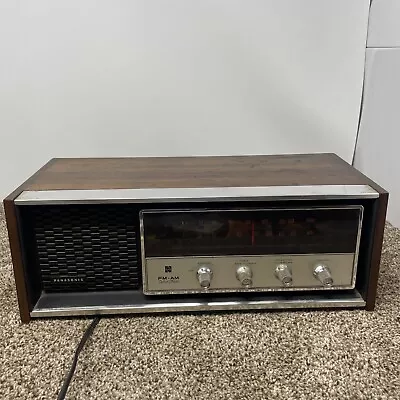 Vintage Panasonic RE-7369 FM-AM 2-Band Radio Solid State 1970s Wood Case Radio • $45