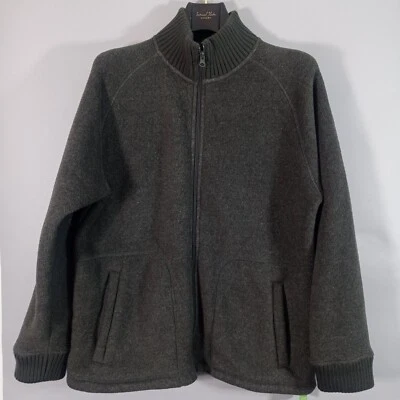 £22.96 • Buy M&S Blue Harbour Cardigan Mens Large Full Zip Khaki Shearling Lined Insulated