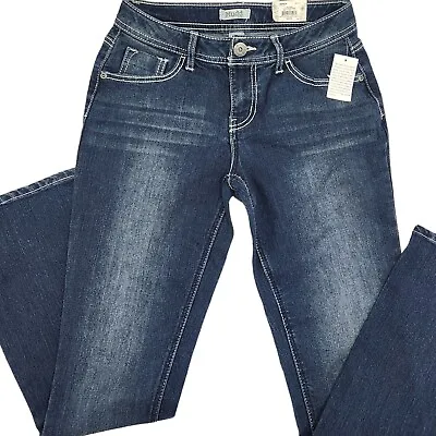Mudd Jeans Girls Size 16 Skinny Boot Adjustable Waist Blue Denim Pockets New • $22