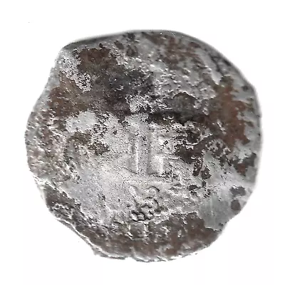 Exciting Royal Silver Shipwreck 8 Reale 1683 Charles II Potosi V Pedro De Villar • £250