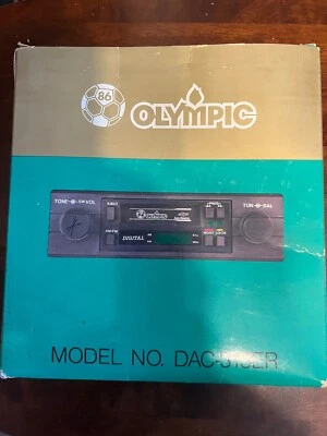 Vintage Olympic Car Stereo With AM/FM Cassette Digital Stereo Radio Korea • $60