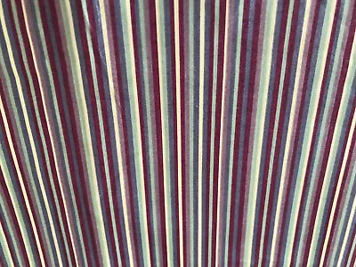 Liberty London Tana Lawn Cotton Fabric 2 M Blues & Purples Stripes New Free Pp • £26