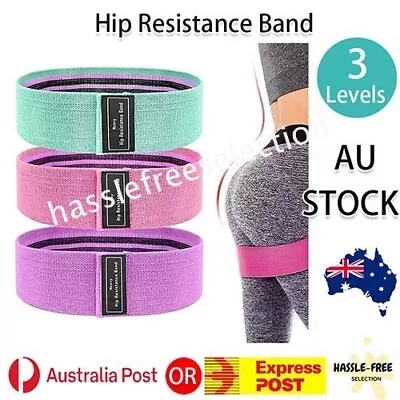 Women Resistance Booty Bands Exercise Circle Loop Workout Hip Yoga Guide Legs • $7.49