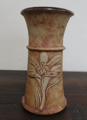 Quantock Design Vase Lily Flower Design Studio Pottery • £15.95