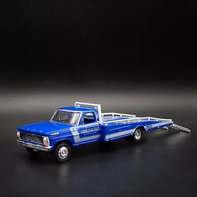 1969 69 Ford F350 Ramp Tow Truck Flatbed Drag Team 1:64 Scale Diecast Model Car • $15.99