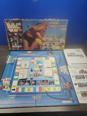 WWF Wrestlemania VCR Board Game / No Tape Incomplete PLEASE READ  • $9.90