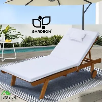 $185.30 • Buy RETURNs Gardeon Sun Lounge Lounger Day Bed Wheel Patio Outdoor Setting Furniture