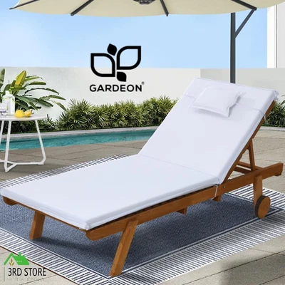 $185.30 • Buy RETURNs Gardeon Sun Lounge Lounger Day Bed Wheel Patio Outdoor Setting Furniture