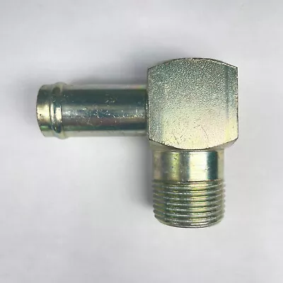 Steel 3/4 ID Hose Barb 3/4 Npt Male Elbow 90 Degree L Fitting Water Oil Gas Fuel • $14.99