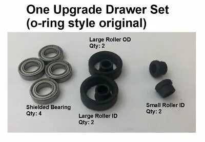 Ball Bearing Upgrade Steelcase Tanker Desk Drawer Roller O-ring Style • $20