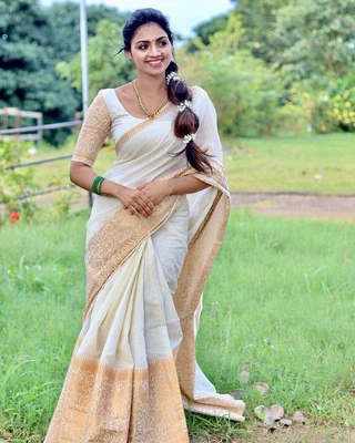 $89.71 • Buy Soft Silk Saree Blouse New Sari Indian Pakistani Wedding Bollywood Party Wear
