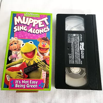 Muppet Sing Alongs VHS It's Not Easy Being Green 1994 Jim Henson RARE * BUY2GET1 • $8.97