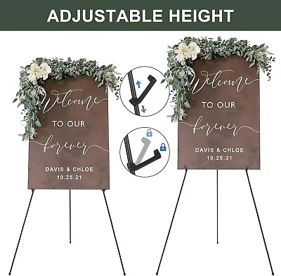 DANMO Easel Stand For Wedding Sign Poster 63'' Instant Display Easel For Floor • $22.99