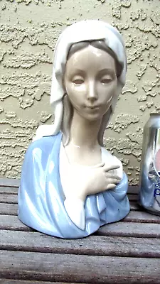 Lladro Madonna Virgin Mary Head Bust Super Cond Free S/H • $109.99