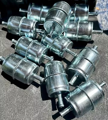$28.99 • Buy 10 Pack Universal Metal 5/16  Inline Gas Fuel Filter Replaces Fram G2 GF11 33032