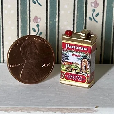 Dollhouse Miniature Food 1:12 Olive Oil Tin • $3.95
