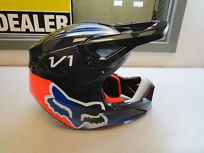 Fox Racing Men's Motocross V1 TOXSYK Helmet DOT/ECE (Midnight) 29659-329-S Moto • $149.99