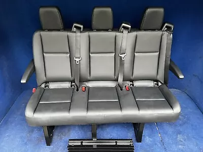 2023 2022 2021 2020 2019 Sprinter Van 2 - 2nd Row Rear Seats Black Vinyl W/rails • $3200