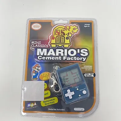 Nintendo MGA Mini Classics Mario's Cement Factory Keychain 2000- New - Read • $89.99