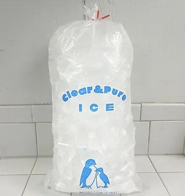 Clear & Pure Ice Bags 8 Lb  *1000 Count*  • $36