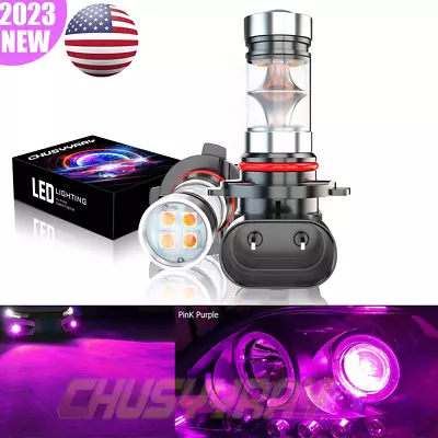 Parts Accessories Led Lights Fog Light Bulbs 9005 9145 9140 H10 Pink Purple • $21.23