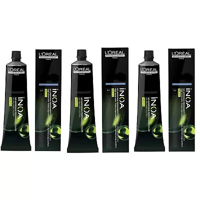 3X Loreal INOA Professional Hair Color | Color No 5 Light Brown | 60gm • £41.77