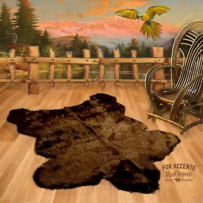 $199.99 • Buy Sierra Bear Skin Rug - Plush Shag Faux Fur - Bonded Suede Lining - Made In USA