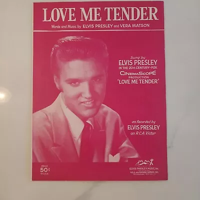 Elvis Presley ~ Love Me Tender Vintage Sheet Music From His First Movie • $5.99