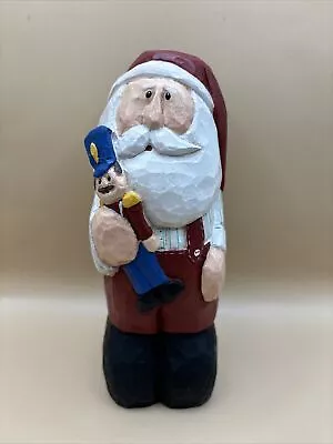 Vintage Eddie Walker Folk Art Santa With Toy Soldier~Midwest Of Cannon Falls • $23