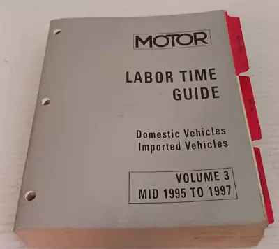 Motor Labor Time Guide - Domestic & Imported Vehicles - Vol. 3 - Mid 1995 - 1988 • $24.99