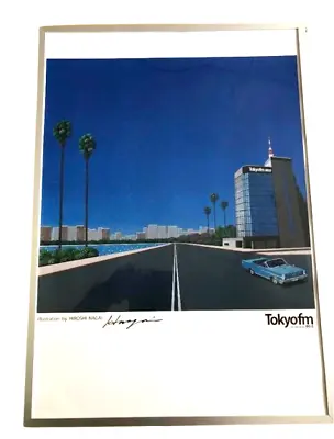 Rare! Hiroshi Nagai Illustration Poster Commemorating Tokyo FM A2 Poster Limited • $185