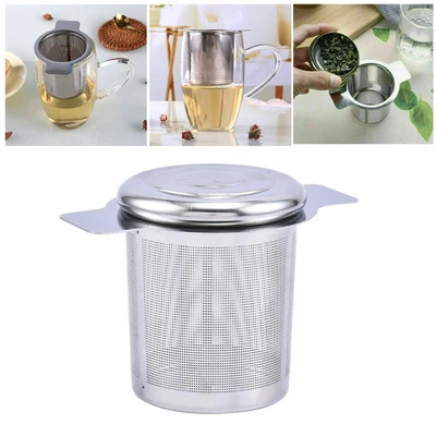$7.58 • Buy Stainless Steel Mesh Tea Infuser Metal Cup Strainers Loose Leaf Filter With LiZ8